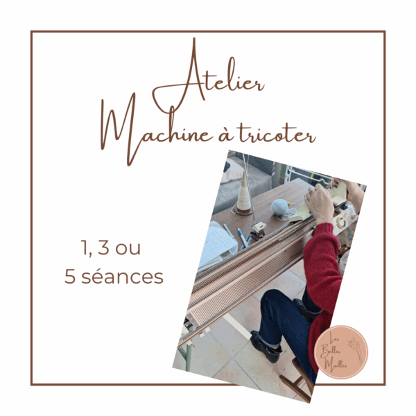 Atelier machine à tricoter